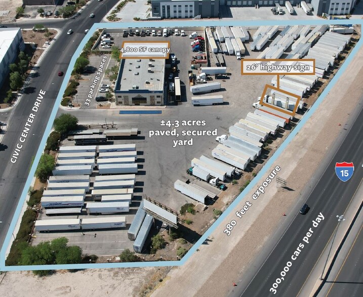 3741 Civic Center Dr, North Las Vegas, NV for lease - Aerial - Image 2 of 9