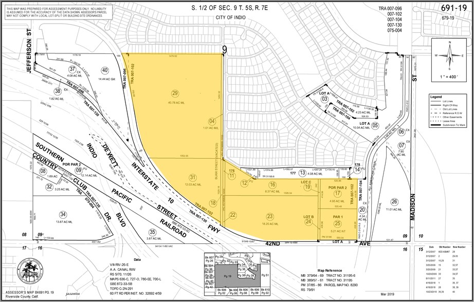 41225 Burr St, Indio, CA for sale - Plat Map - Image 2 of 2