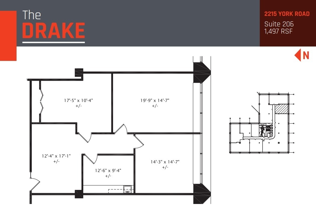 2211-2215 S York Rd, Oak Brook, IL for lease Floor Plan- Image 1 of 1
