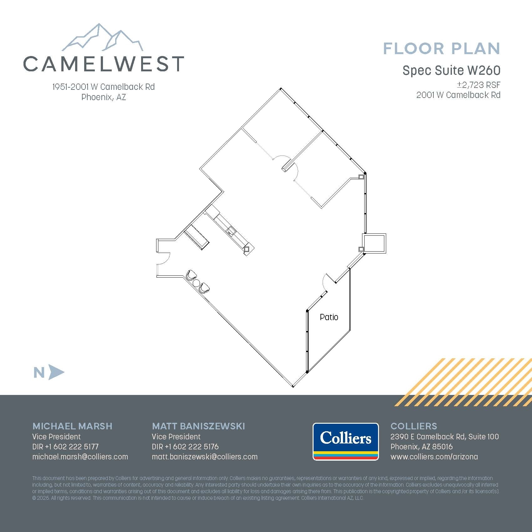 2001 W Camelback Rd, Phoenix, AZ for lease Floor Plan- Image 1 of 1