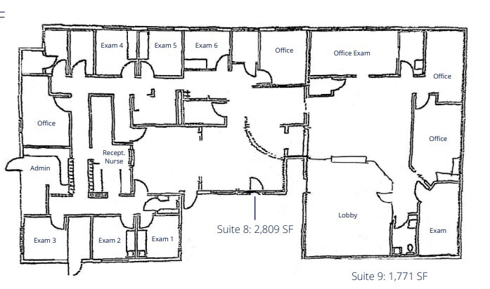 3637 Mission Ave, Carmichael, CA for lease Floor Plan- Image 1 of 4