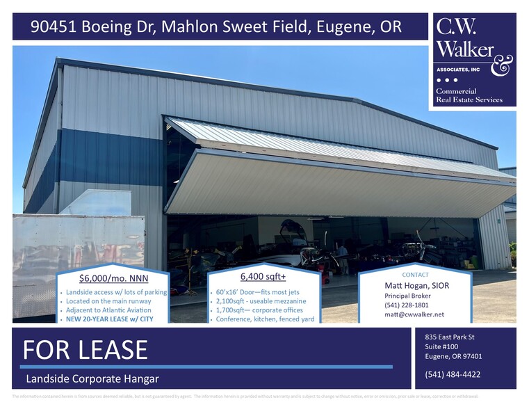 90451 Boeing Dr, Eugene, OR for lease - Building Photo - Image 1 of 6