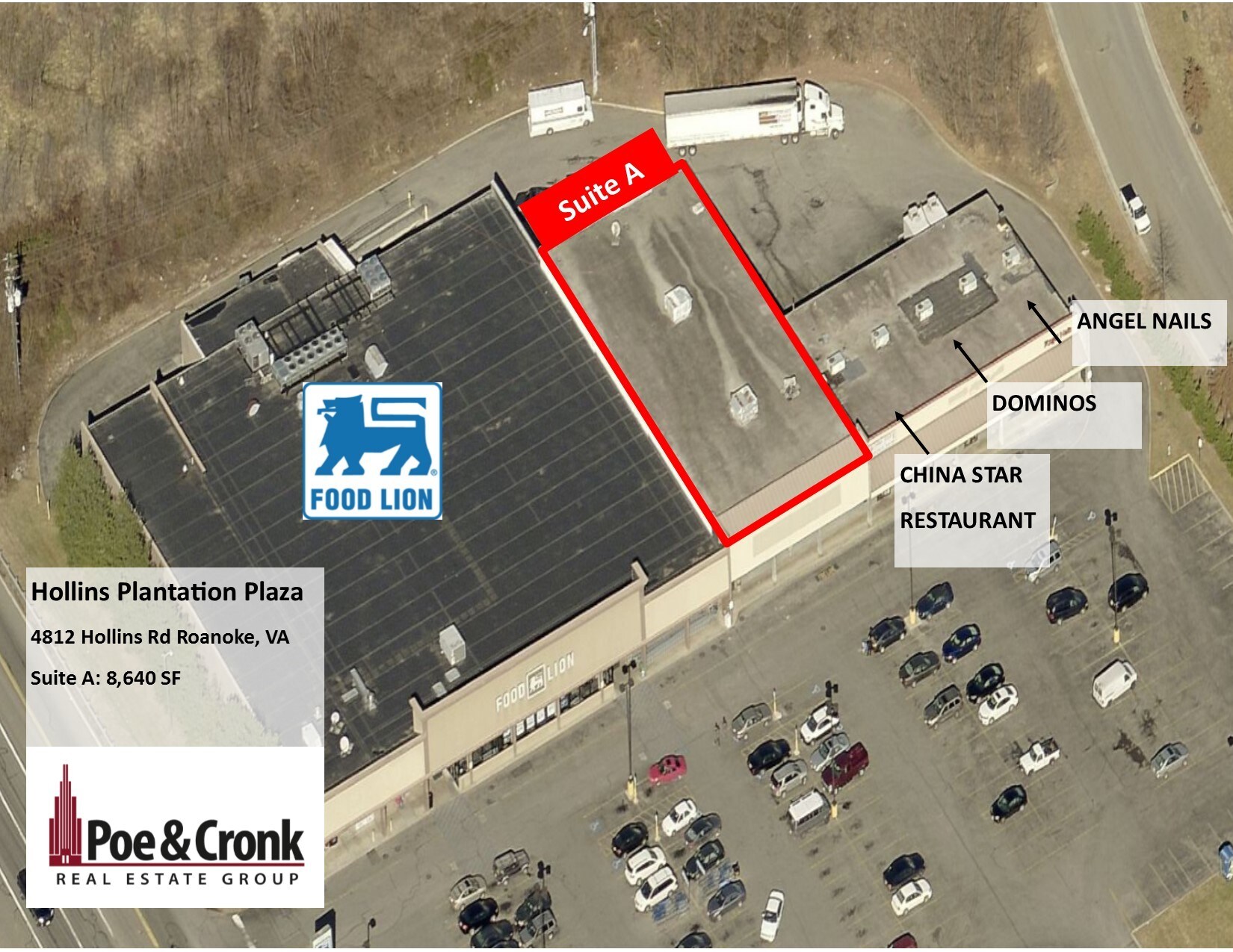 4812 Hollins Rd, Roanoke, VA for sale Aerial- Image 1 of 1