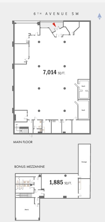 717 6 Ave SW, Calgary, AB for lease Floor Plan- Image 1 of 1