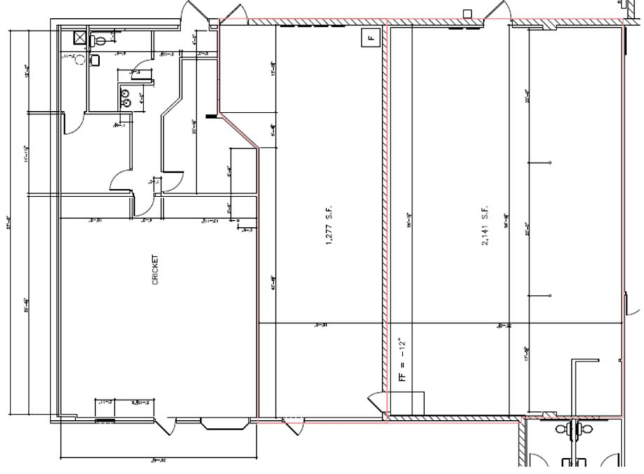 6480-6488 Brandt Pike, Huber Heights, OH for lease Floor Plan- Image 1 of 3