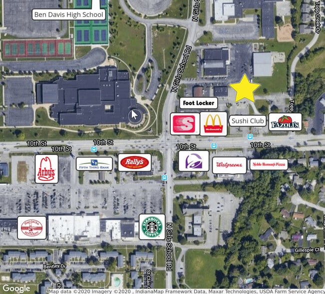 W 10th St, Indianapolis, IN for sale - Aerial - Image 1 of 1