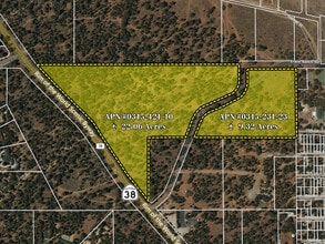 Erwin Ranch Rd, Big Bear City, CA - AERIAL  map view