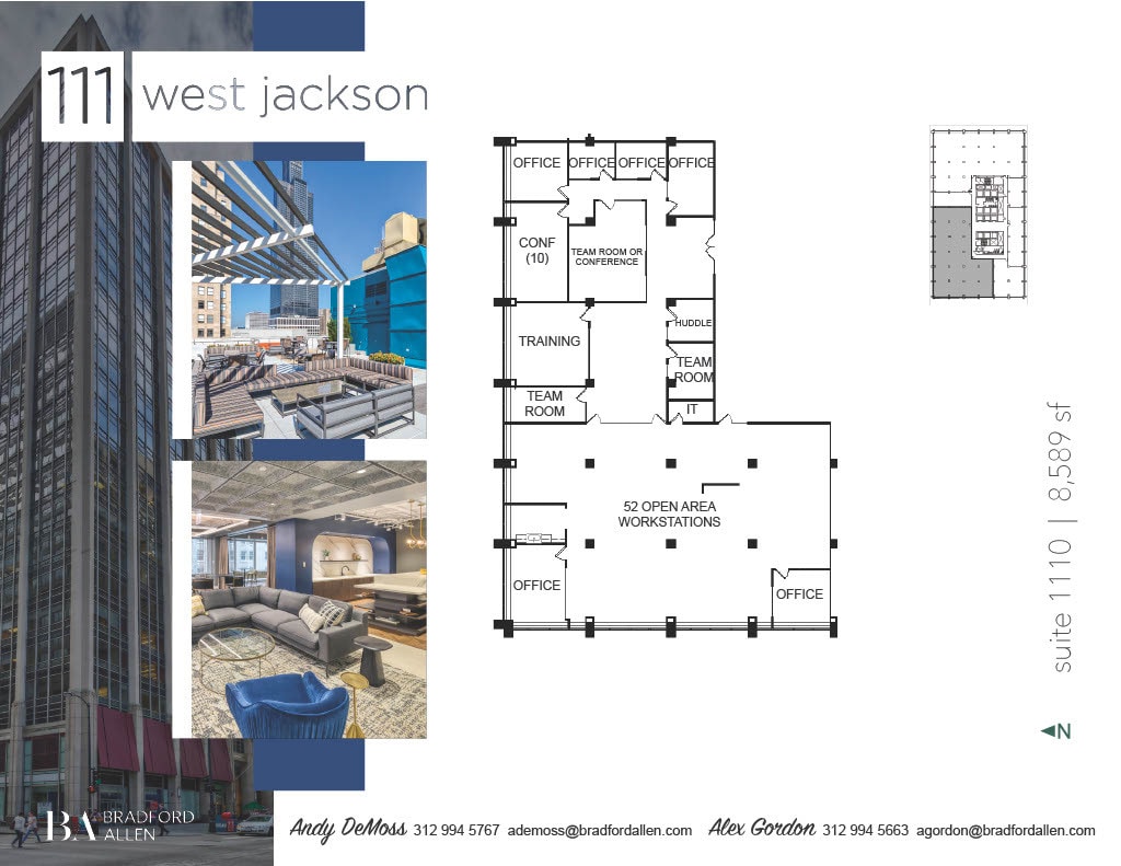 111 W Jackson Blvd, Chicago, IL for lease Floor Plan- Image 1 of 3