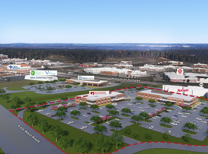 15201 East West Rd, Midlothian, VA for lease - Aerial - Image 1 of 1