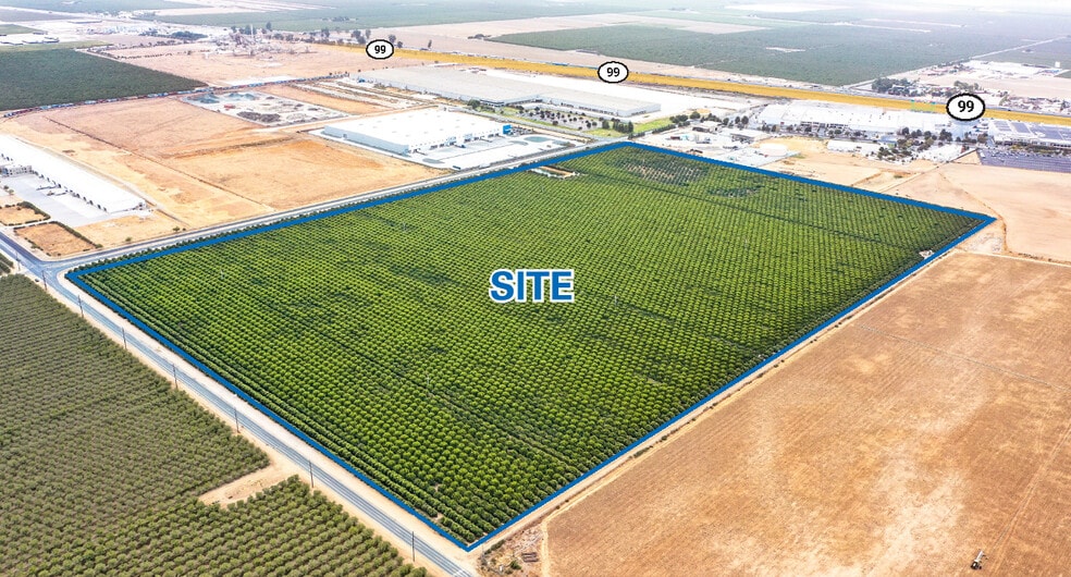 NWC of Browning and Schuster Roads, Delano, CA for sale - Aerial - Image 2 of 2