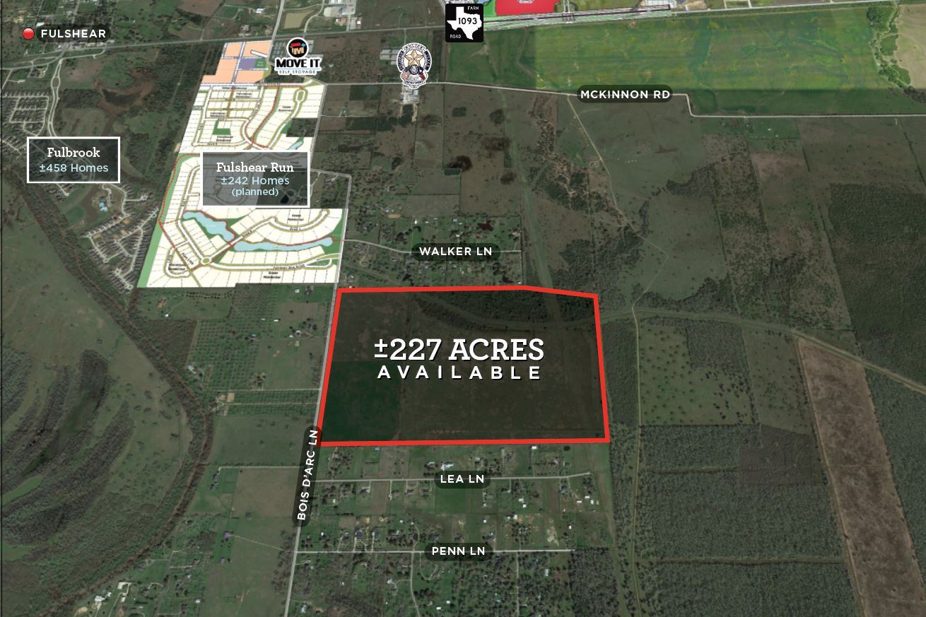 Bois D'arc & Lea Ln, Richmond, TX for sale Aerial- Image 1 of 1