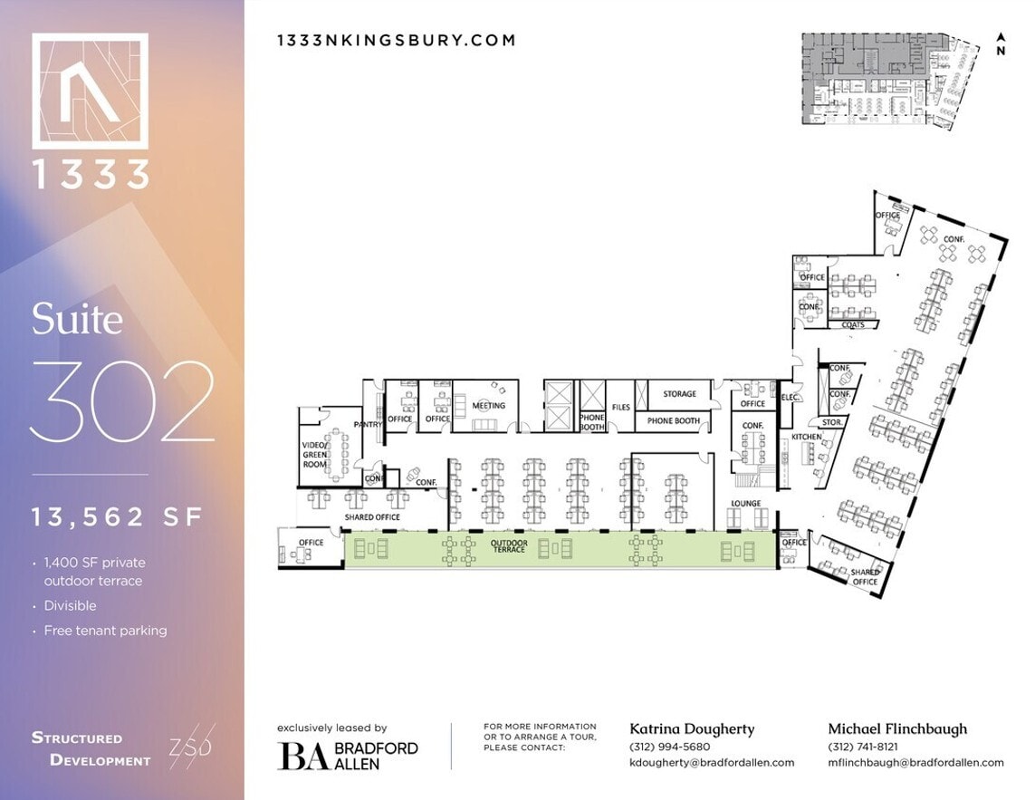 1333 N Kingsbury St, Chicago, IL for lease Interior Photo- Image 1 of 1