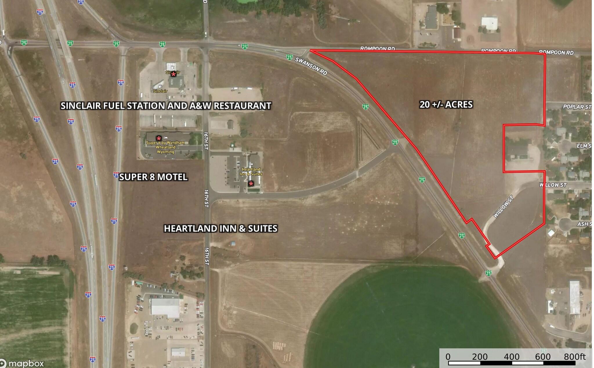 Corner Swanson Rd and Rampoon rd, Wheatland, WY for sale Primary Photo- Image 1 of 1