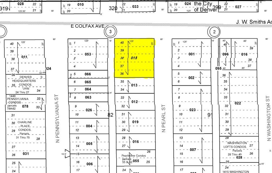 520-534 E Colfax Ave, Denver, CO for sale - Plat Map - Image 1 of 1