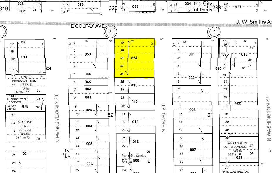 520-534 E Colfax Ave, Denver, CO for sale Plat Map- Image 1 of 1