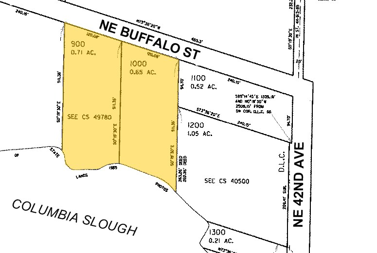 4030 NE Buffalo St, Portland, OR for lease - Plat Map - Image 2 of 5