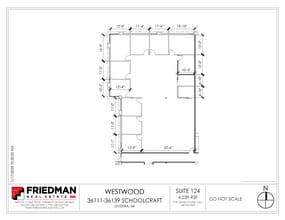 36133-36139 Schoolcraft Rd, Livonia, MI for lease Floor Plan- Image 1 of 2