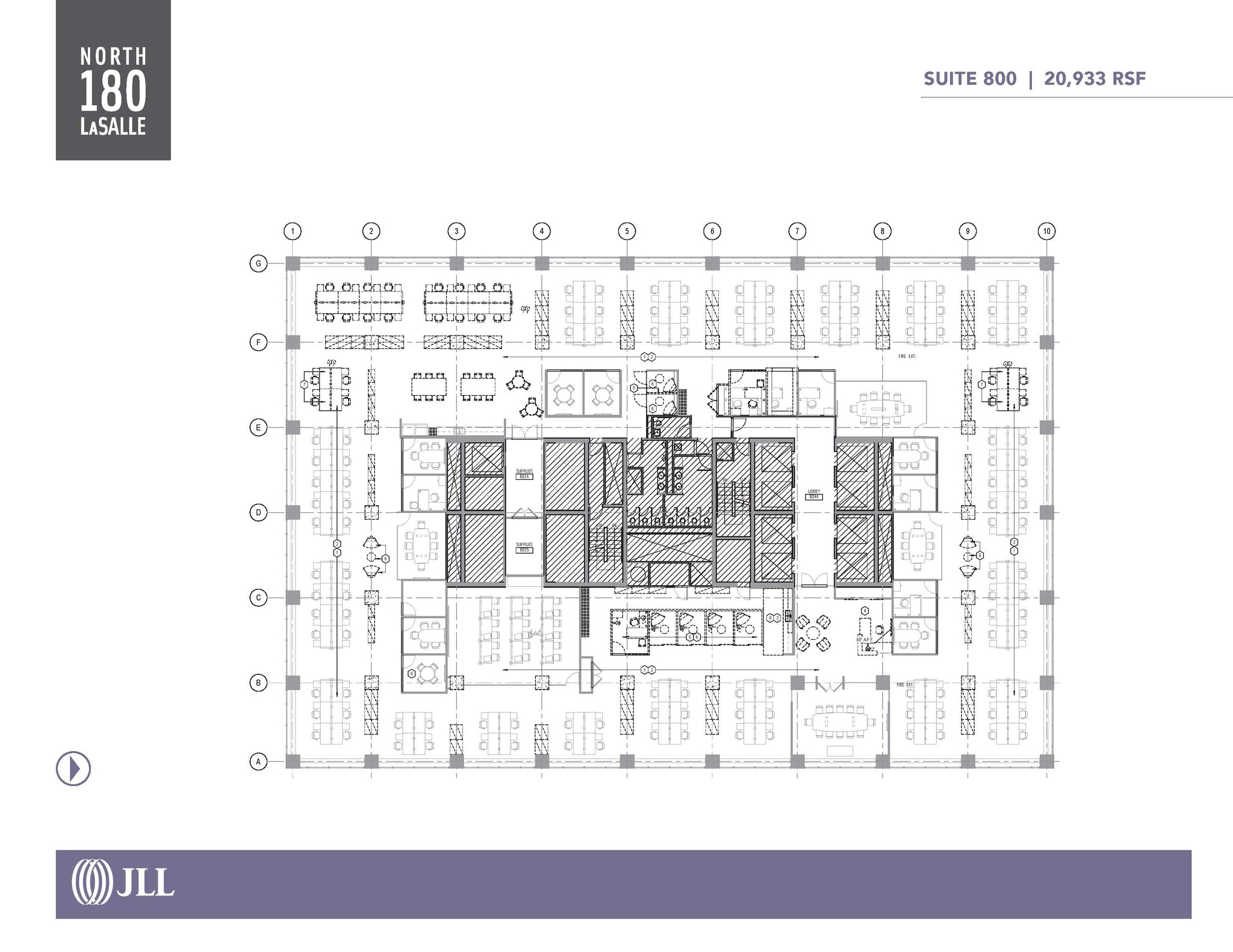 180 N LaSalle St, Chicago, IL for lease Floor Plan- Image 1 of 1