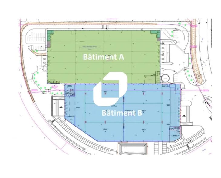 Industrial in Saint-Quentin-Fallavier for lease - Floor Plan - Image 2 of 3