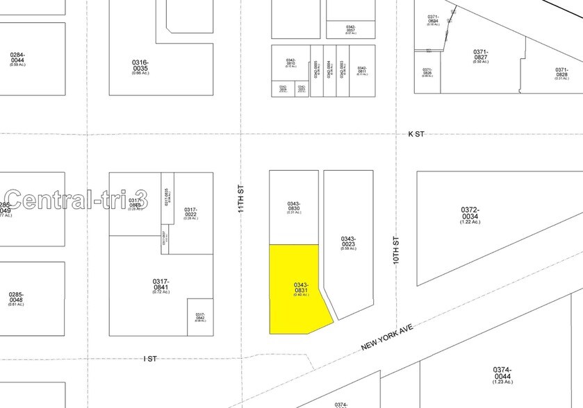 1099 New York Ave NW, Washington, DC for lease - Plat Map - Image 2 of 10