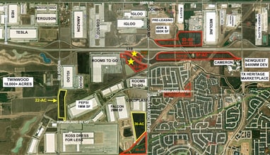 SWQ of I-10 @ Jordan Ranch Blvd, Brookshire, TX - AERIAL  map view
