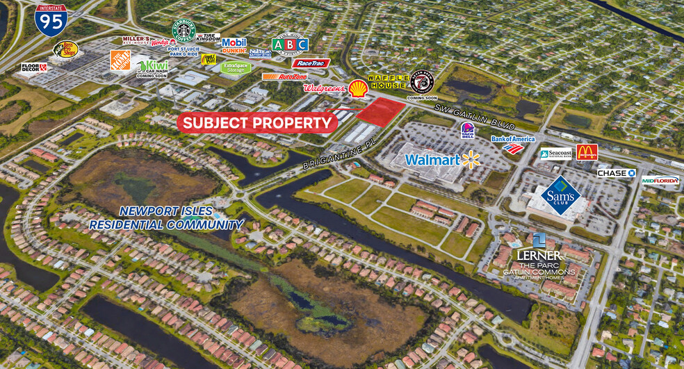 1908 SW Gatlin Blvd, Port Saint Lucie, FL for lease - Aerial - Image 3 of 6