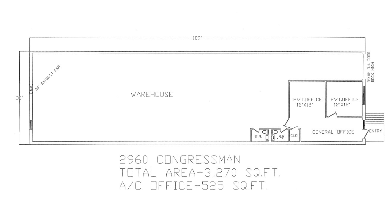 2906-2960 Congressman Ln, Dallas, TX for lease Floor Plan- Image 1 of 1