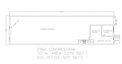 2906-2960 Congressman Ln, Dallas, TX for lease Floor Plan- Image 1 of 1