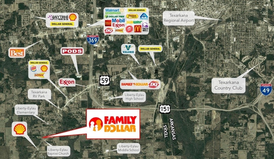 5996 Us 59 S, Texarkana, TX for sale - Aerial - Image 2 of 4