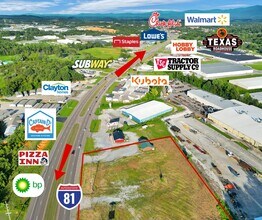 310 E Andrew Johnson Hwy, Greeneville, TN - AERIAL map view