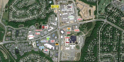 12102 Bradford Green Sq, Cary, NC - AERIAL  map view - Image1