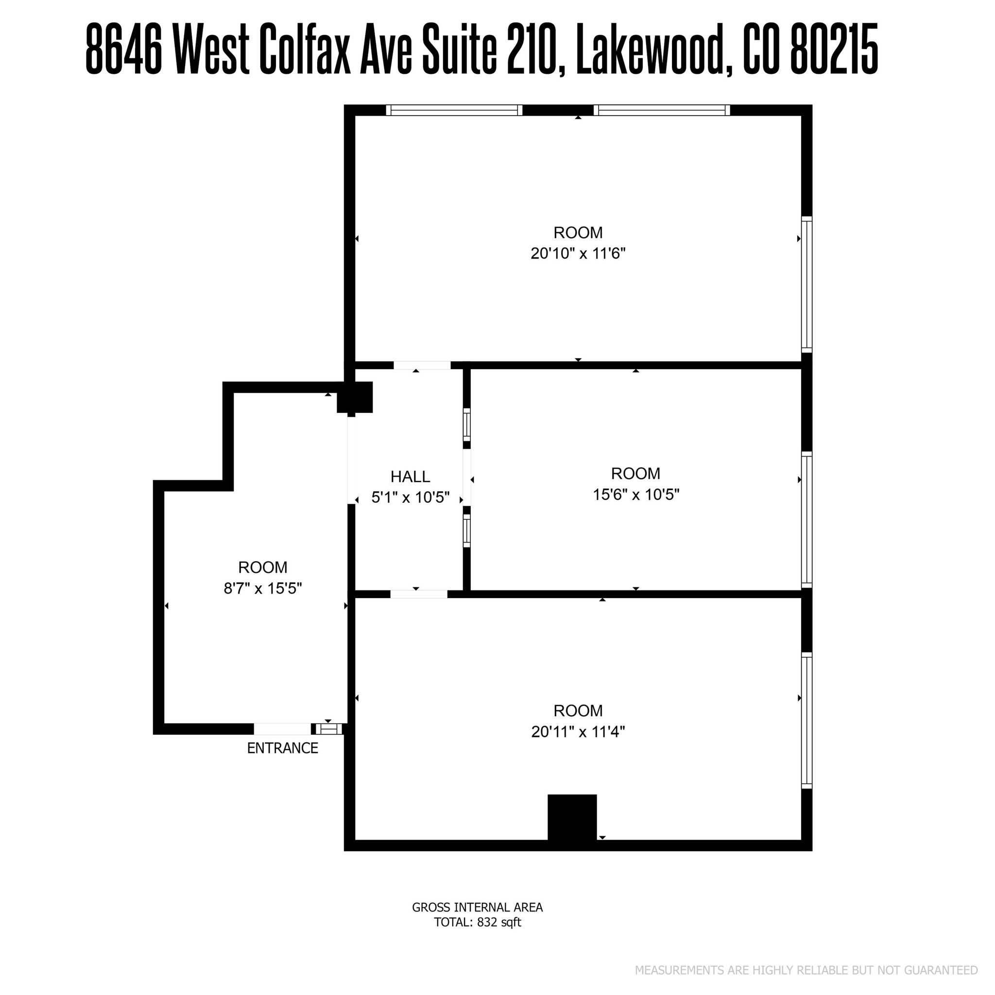 8646 W Colfax Ave, Lakewood, CO for lease Site Plan- Image 1 of 5