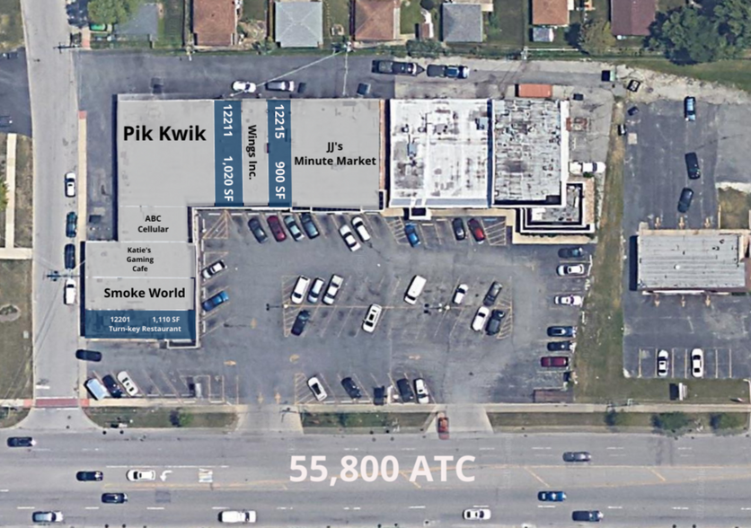 12201-12217 S Pulaski Rd, Alsip, IL for lease - Aerial - Image 2 of 5