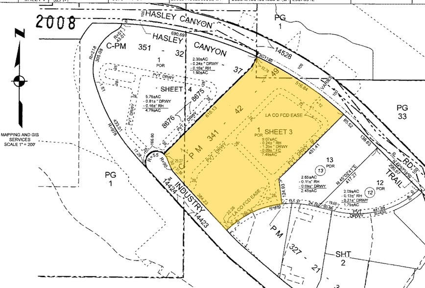 28751 Industry Dr, Valencia, CA for lease - Plat Map - Image 3 of 12