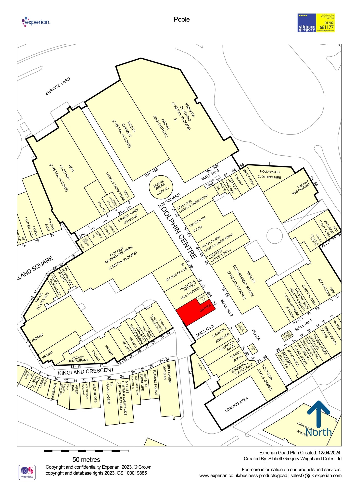 Dolphin Centre, Poole for lease Site Plan- Image 1 of 1