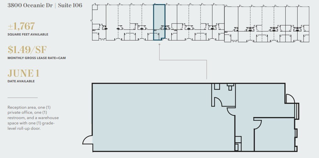 3830 Oceanic Dr, Oceanside, CA for lease Floor Plan- Image 1 of 1