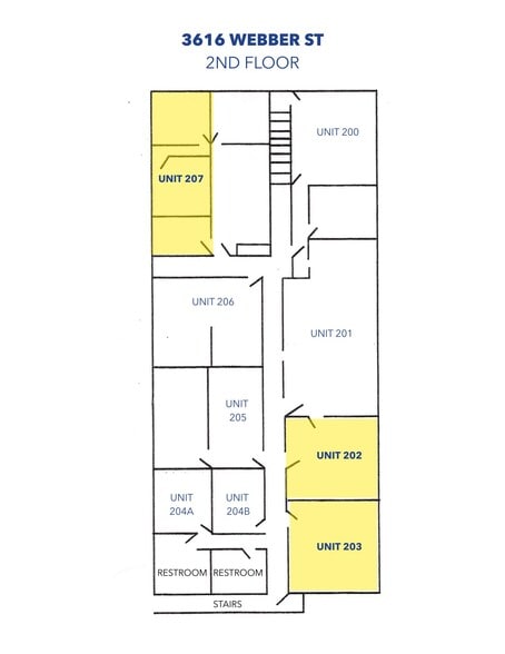 3616 Webber St, Sarasota, FL for lease - Floor Plan - Image 2 of 2