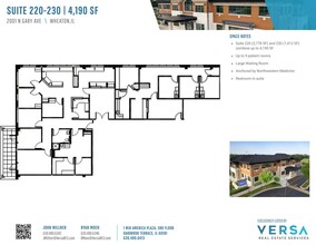 2001 N Gary Ave, Wheaton, IL for lease Floor Plan- Image 2 of 2