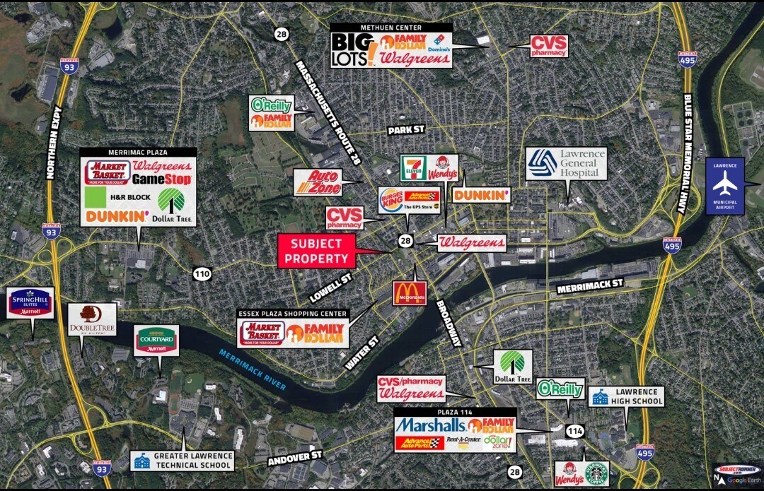 292 Lowell St, Lawrence, MA for sale Aerial- Image 1 of 1