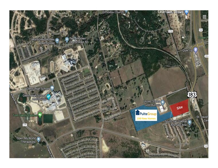 Heritage Grove Rd @ Hwy 183, Leander, TX for sale - Building Photo - Image 1 of 3