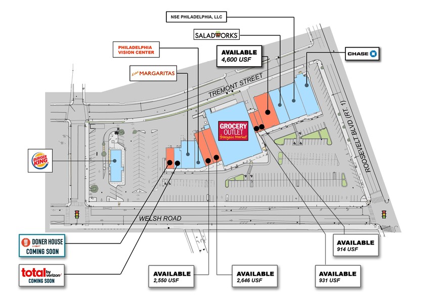 2500 Welsh Rd, Philadelphia, PA for lease - Site Plan - Image 3 of 3