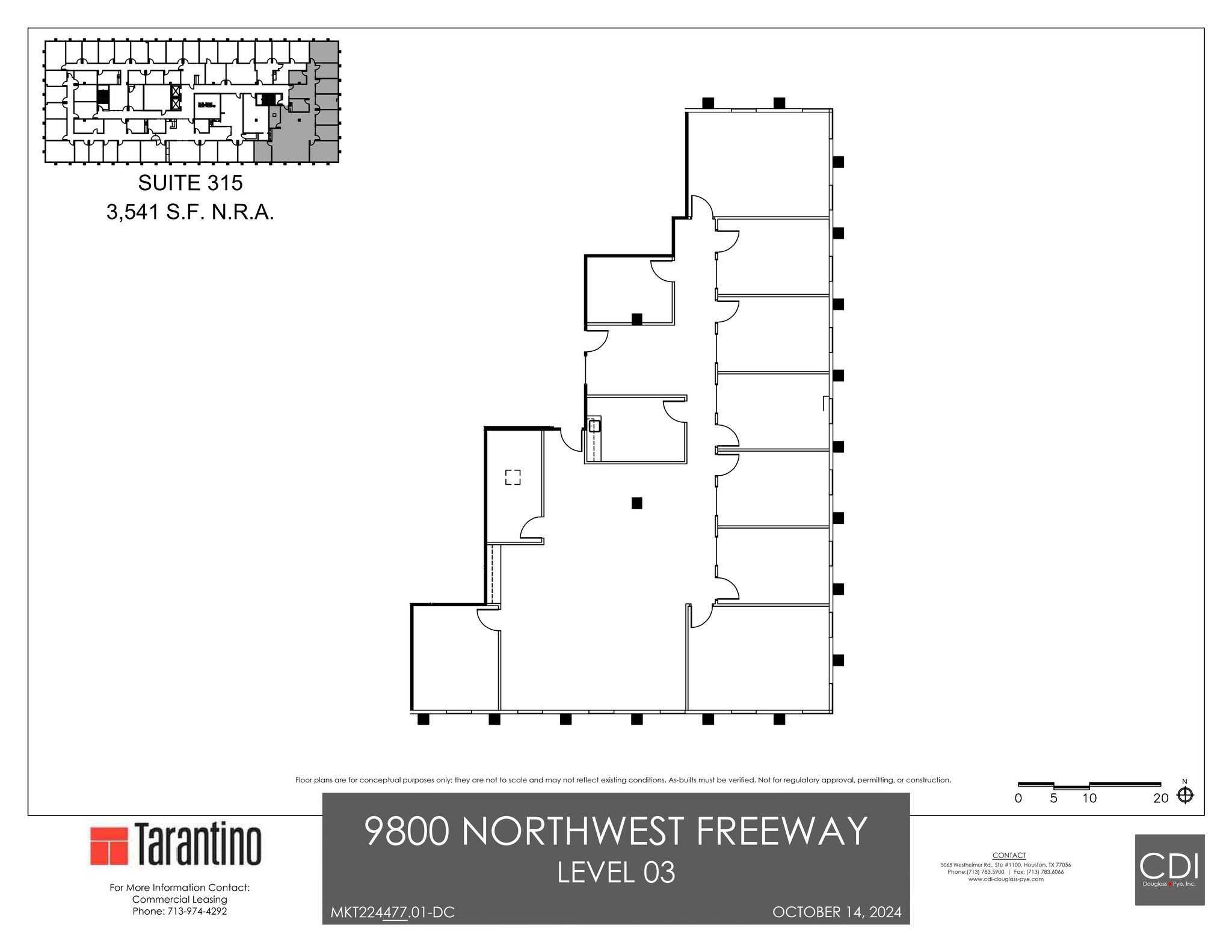 9800 Northwest Fwy, Houston, TX for lease Site Plan- Image 1 of 1