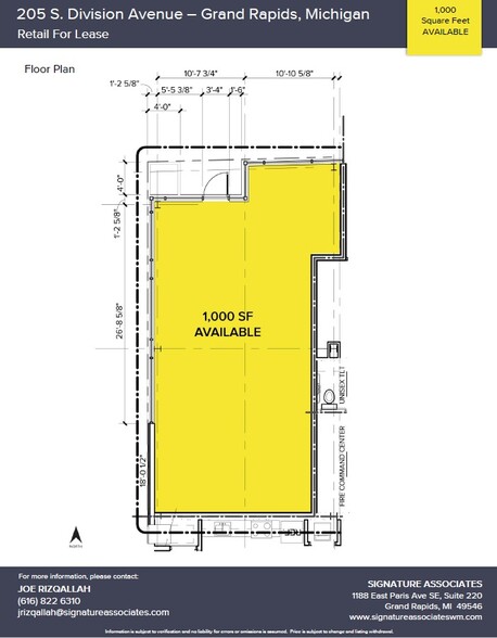 205 Division Ave S, Grand Rapids, MI for lease - Floor Plan - Image 2 of 2