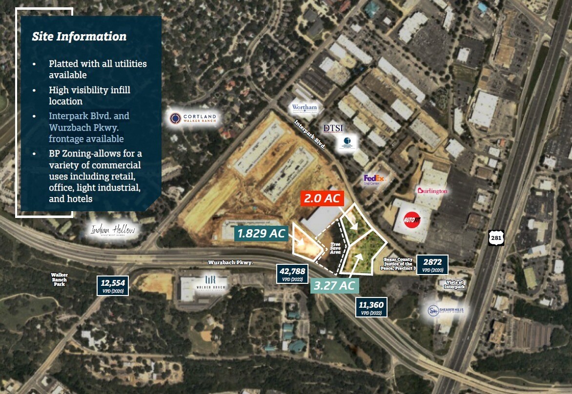 Interpark Blvd, San Antonio, TX 78216 Interpark Land Tracts