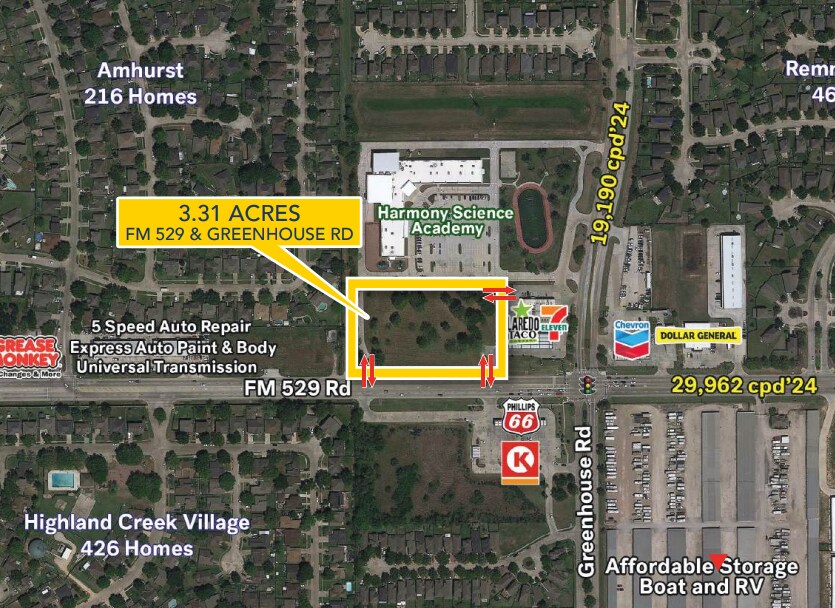FM 529 Rd & Greenhouse Rd, Cypress, TX for sale Building Photo- Image 1 of 1