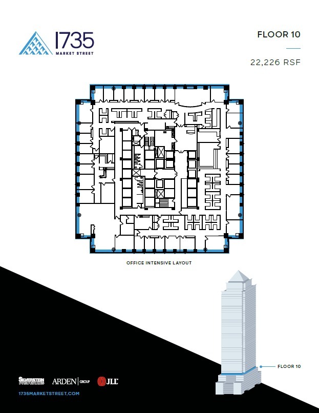 1735 Market St, Philadelphia, PA for lease Floor Plan- Image 1 of 2