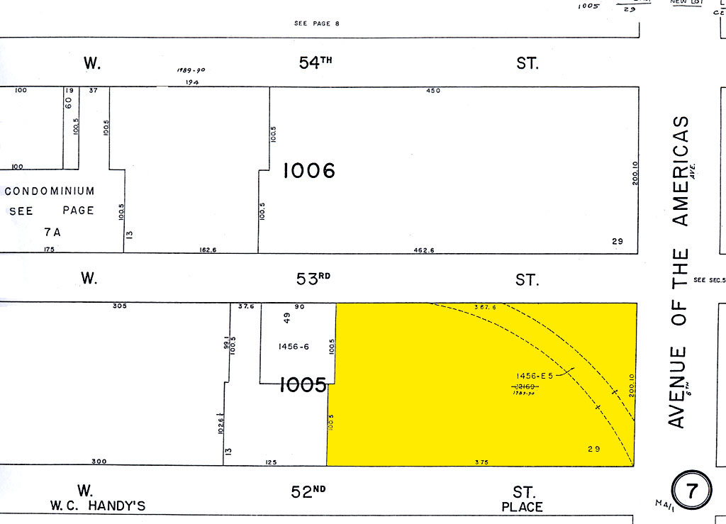 1301-1315 Avenue of the Americas, New York, NY for sale Plat Map- Image 1 of 1