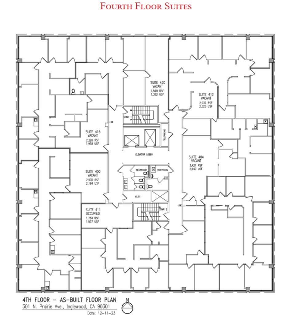 301 N Prairie Ave, Inglewood, CA for lease Floor Plan- Image 1 of 1