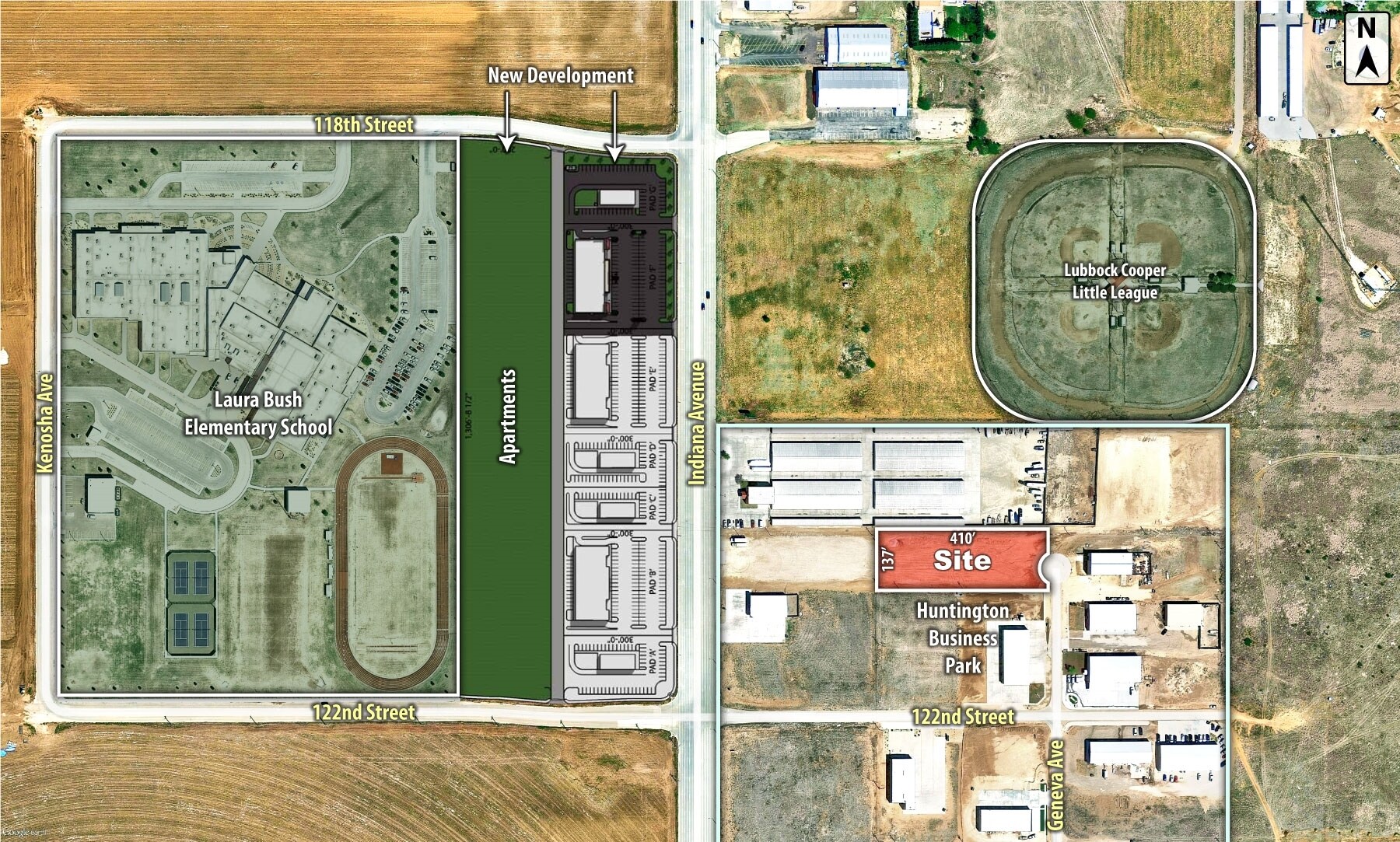 122nd Street & Indiana Ave, Lubbock, TX for sale Primary Photo- Image 1 of 1