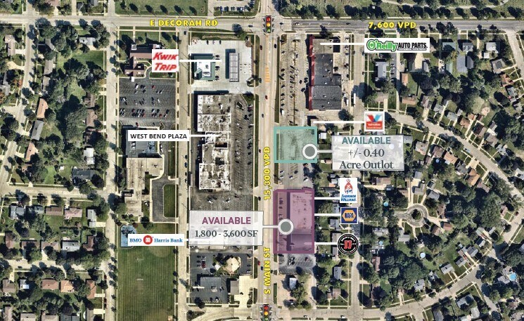 851-869 S Main St, West Bend, WI for lease Aerial- Image 1 of 11